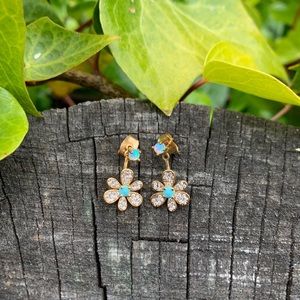 Anthropologie Floral Earrings